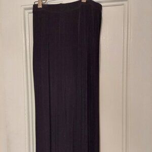 Chico's Travelers Black Ankle Length Wide Leg Pants size 1 (8/10)